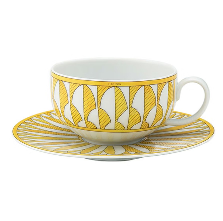 エルメス（HERMES）  ソレイユ ドゥ エルメス ティーカップ＆ソーサー 200ml 046016P